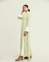 Zoha Tea Green Long Dress
